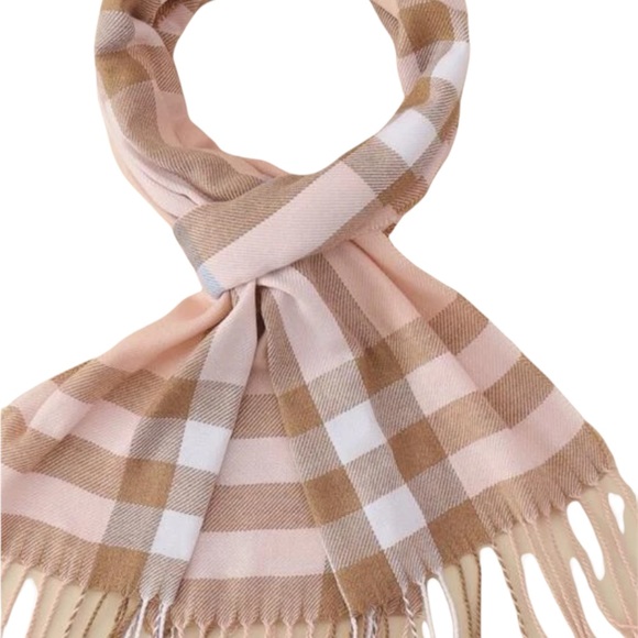 Fringe Hem Color Block Scarf - Picture 3 of 7